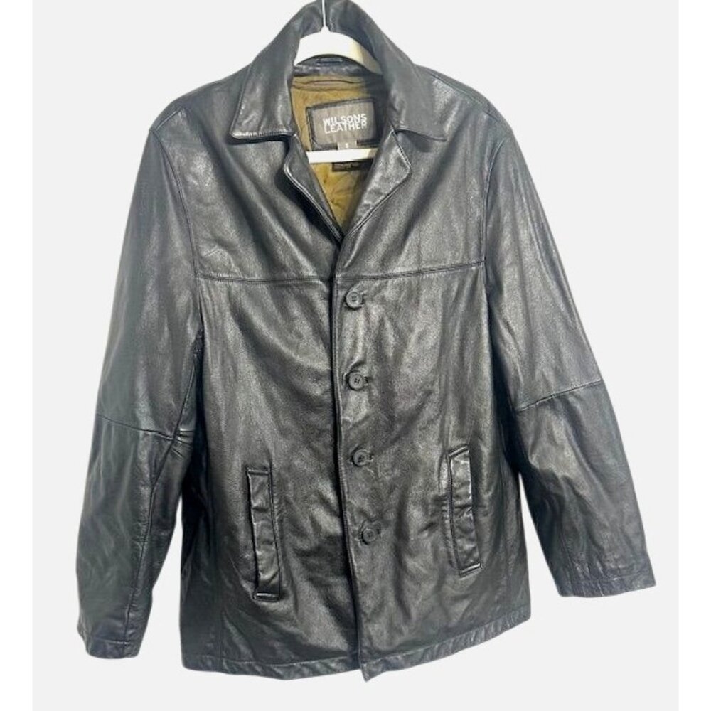 Wilsons Leather Y2K Men Polished Thinsulate Outerwear Quilted Lining Jacket S